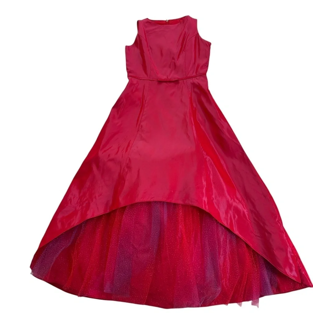 jessica mcclintock red dress 70's Riveting Sequin Size 7/8 SKU 000087 Designers On A Dime Vintage Victorian Gunne Sax by